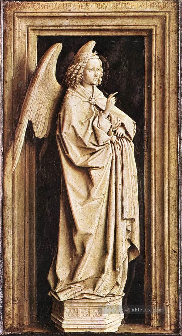 l’Annonciation 1 Renaissance Jan van Eyck Peintures à l'huile